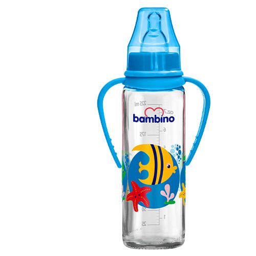 Bambino Kulplu Cam Biberon 225 ML - Blister